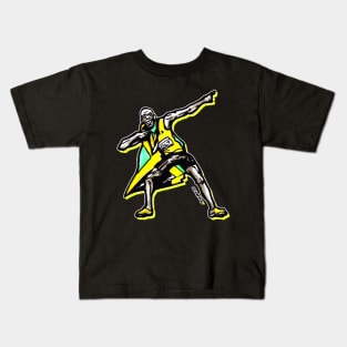 Bolt Pose TEAMBOLT Kids T-Shirt